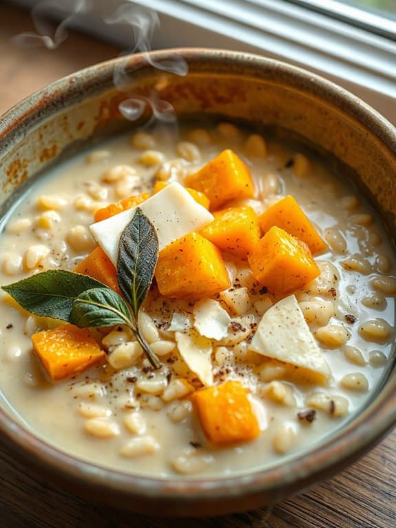 cozy creamy pumpkin risotto