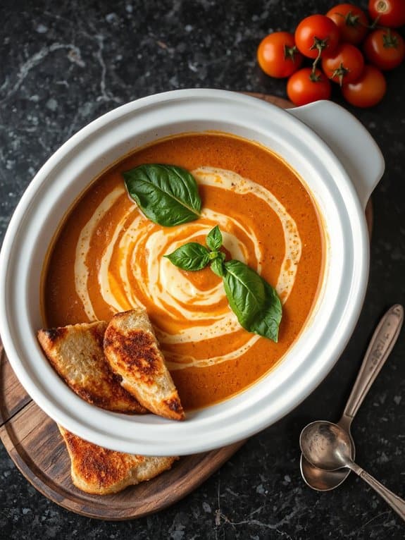 cozy creamy tomato soup
