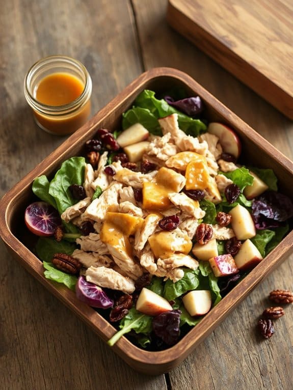 cozy fall chicken salad
