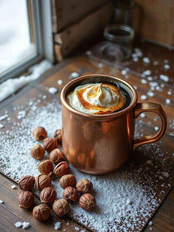 cozy hazelnut coffee delight