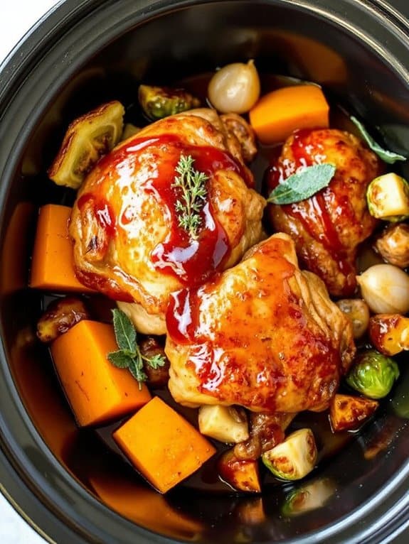 cozy maple glazed chicken