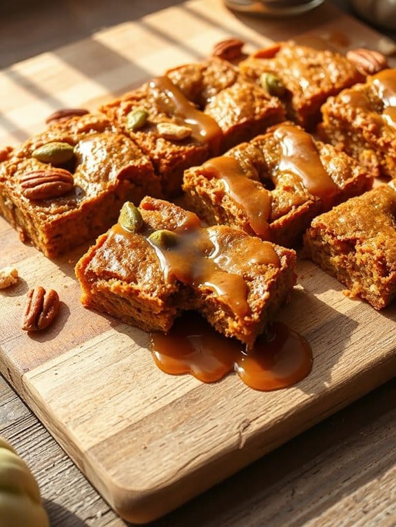 cozy pumpkin breakfast bars