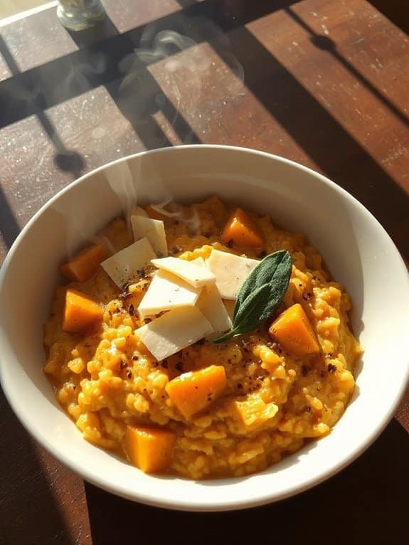 cozy pumpkin risotto experience
