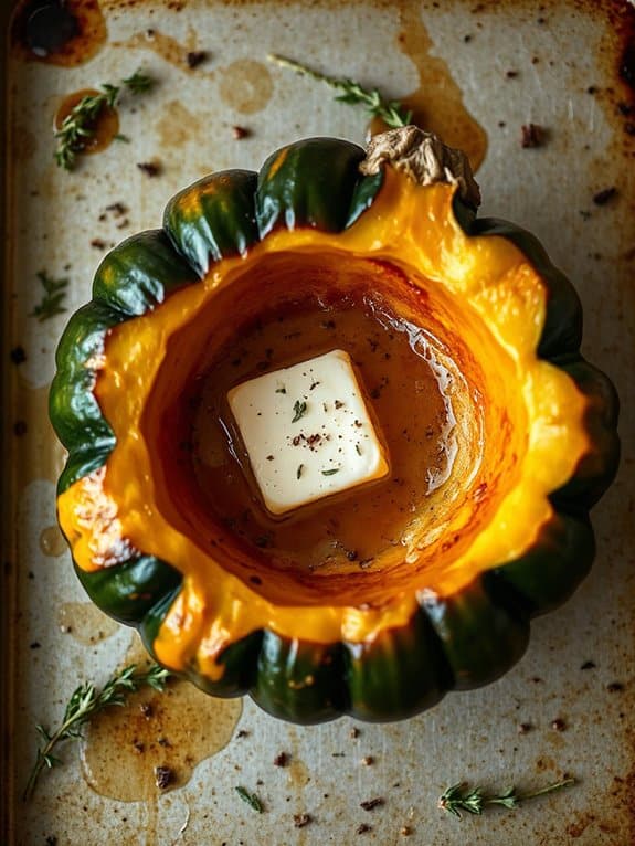 cozy roasted acorn squash