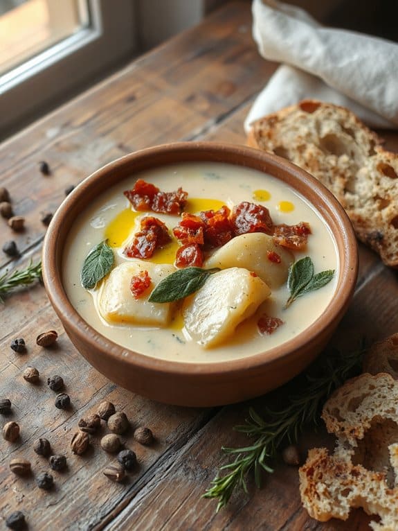 cozy rustic potato soup