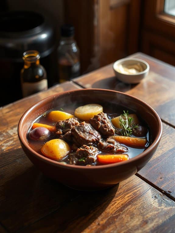 cozy slow cooked beef stew