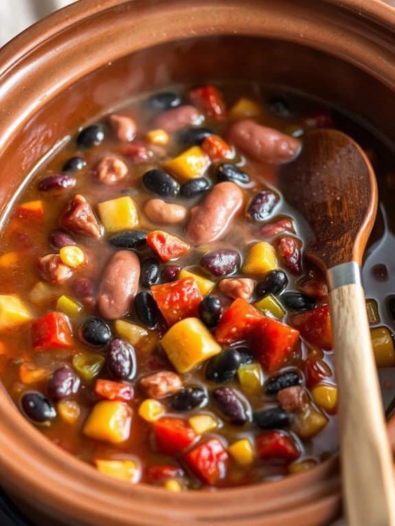 cozy slow cooker chili