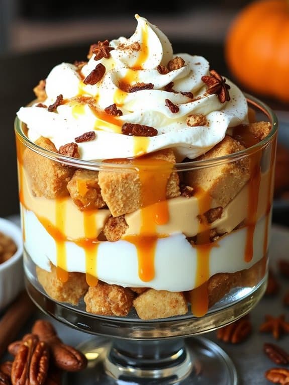 cozy spiced chai trifle