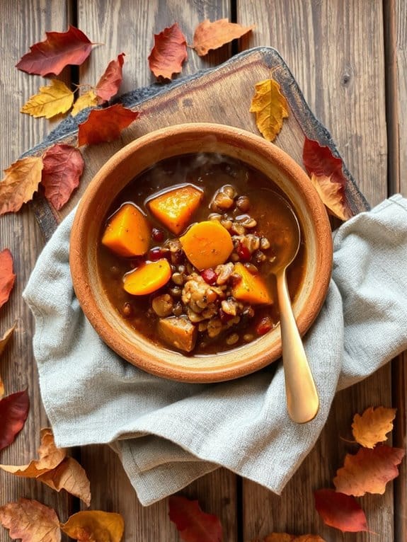 cozy spiced lentil stew