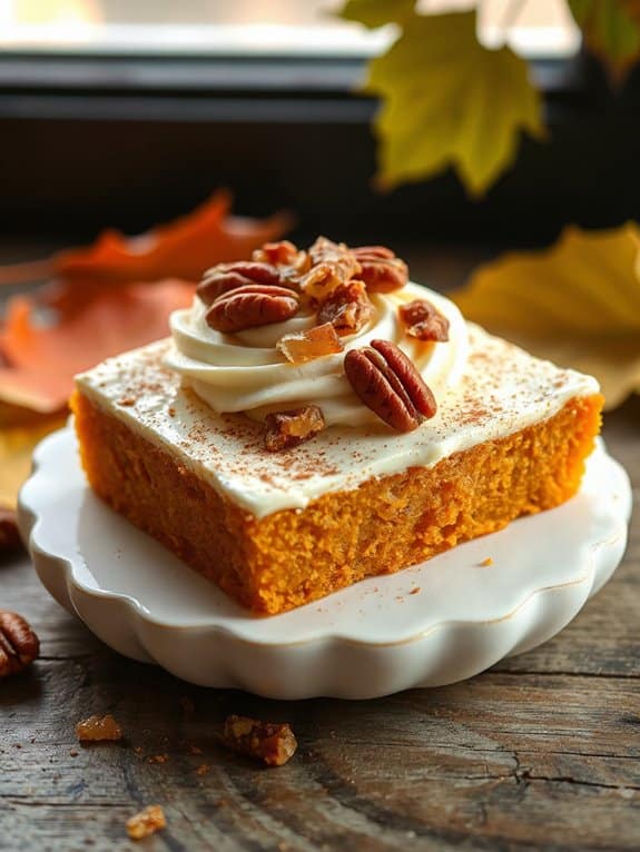cozy spiced sweet potato bars