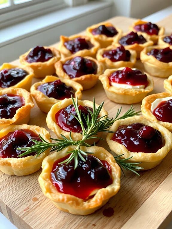 cranberry brie bites delight