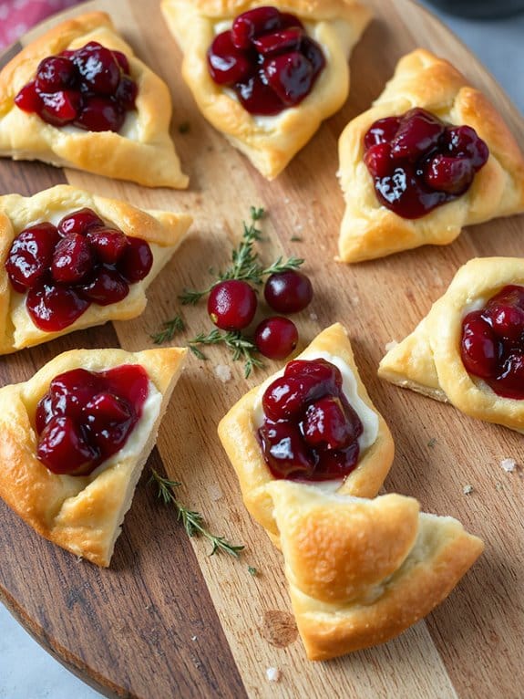 cranberry brie puff pastry