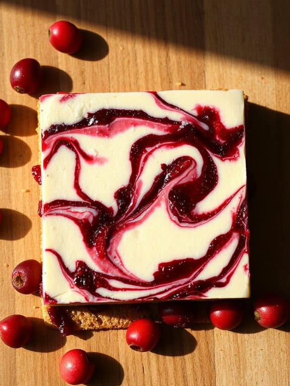 cranberry cheesecake bars delight