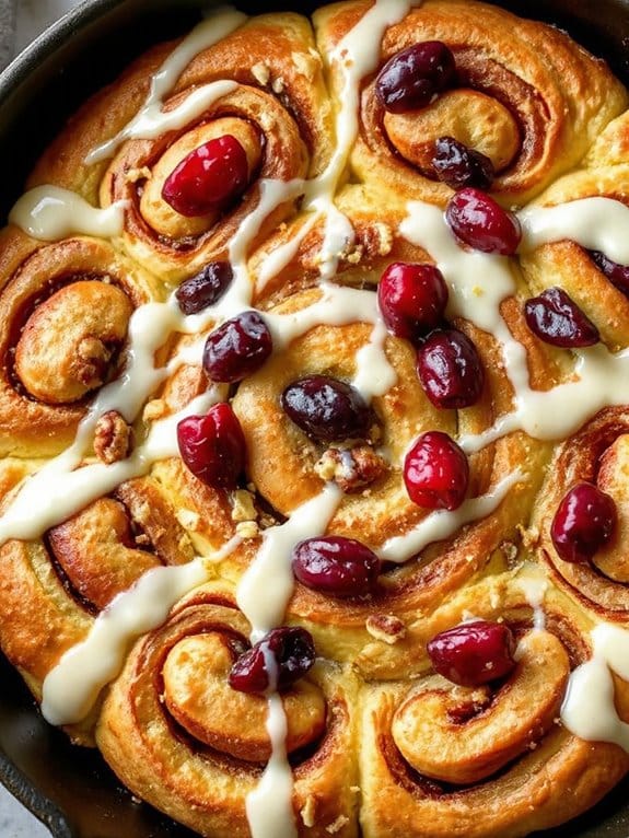 cranberry orange cinnamon rolls