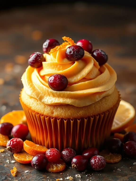 cranberry orange cupcake delight