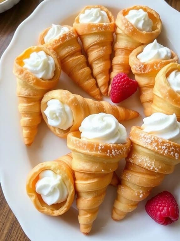 cream filled pastry indulgence