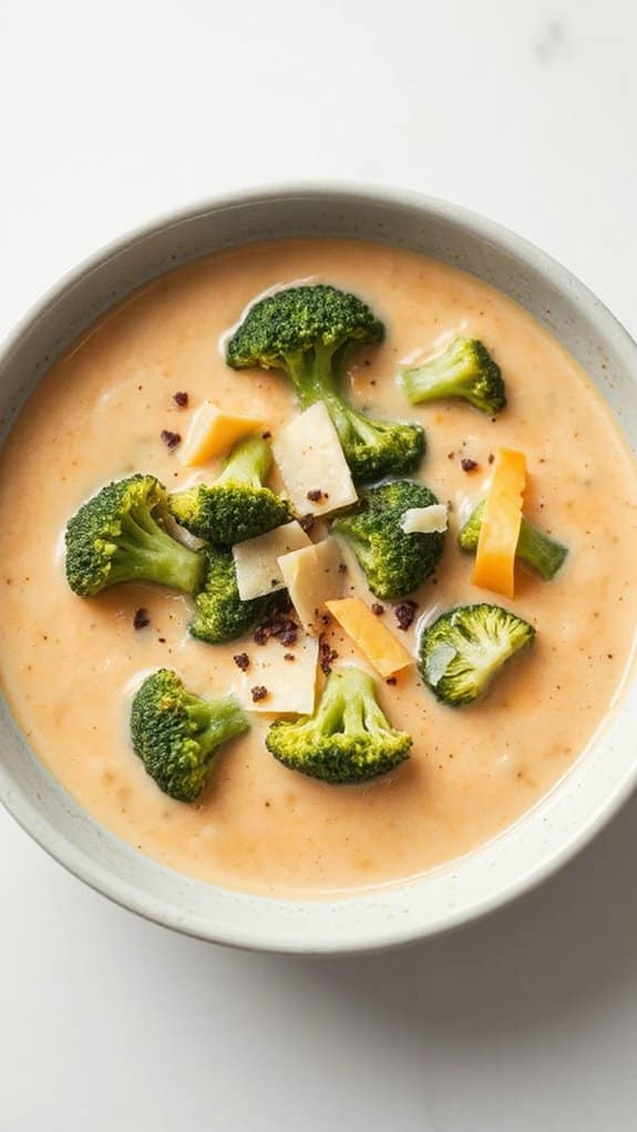 creamy broccoli cheese soup