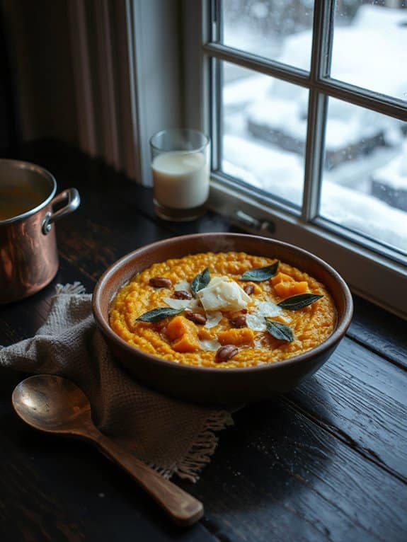 creamy butternut squash risotto