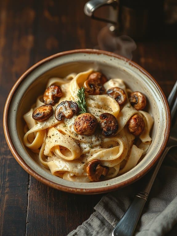 creamy savory chicken pasta