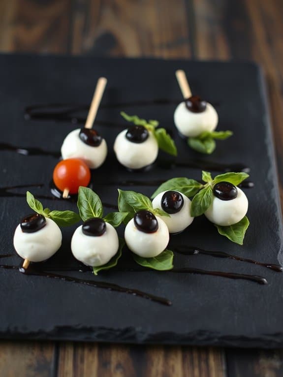 creepy cute halloween snack skewers