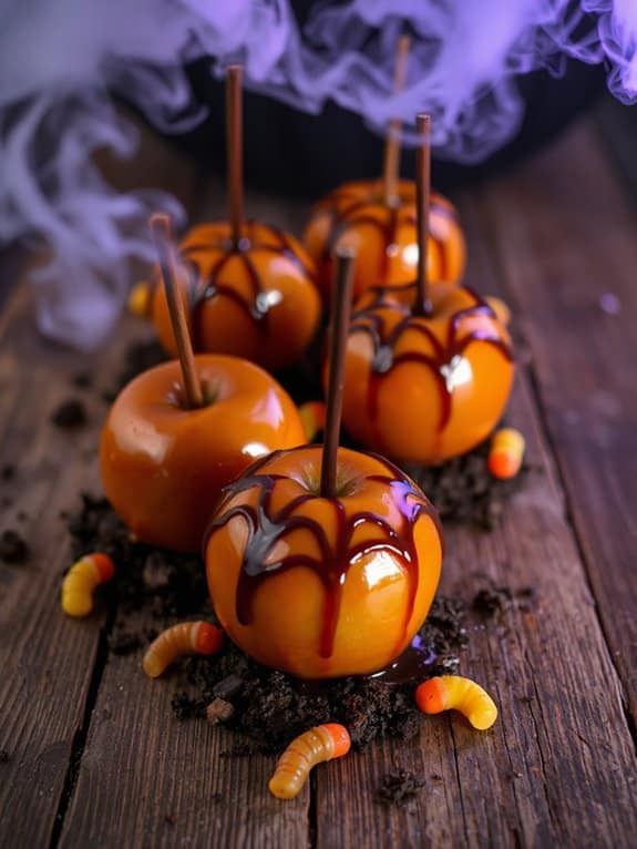 creepy delicious caramel apples