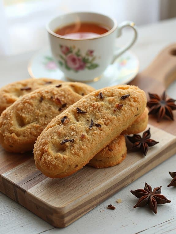 crispy chai spiced biscotti delight