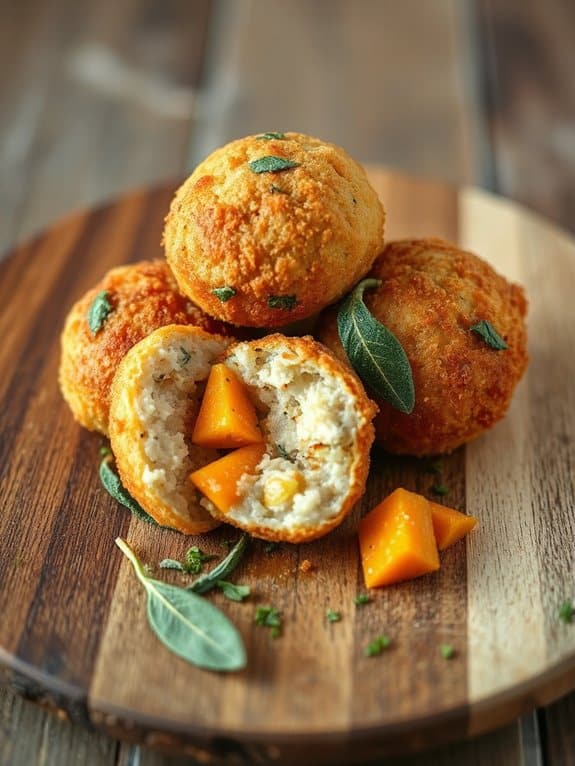 crispy cheesy fall flavors