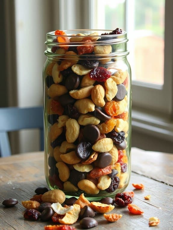 crunchy sweet layered snack