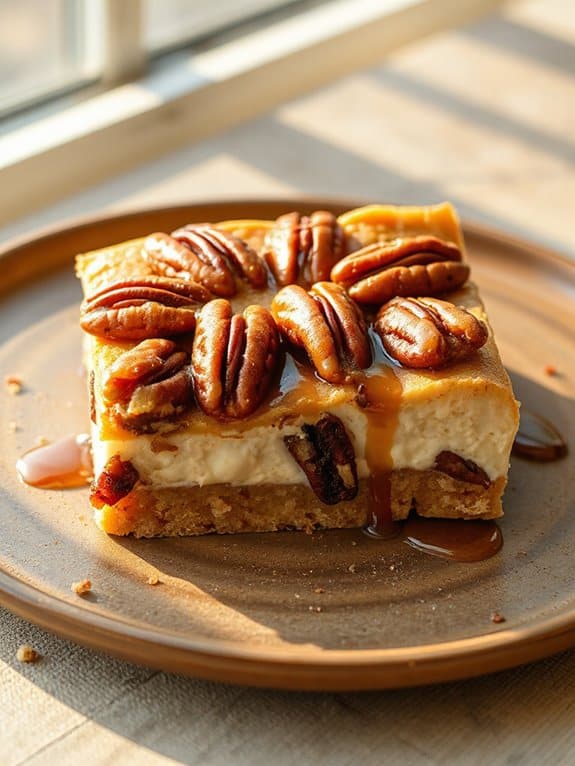 decadent maple pecan dessert