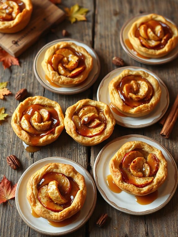 delicious caramel apple tartlets