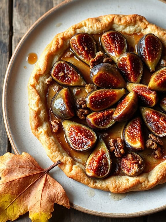 delicious fig walnut tart