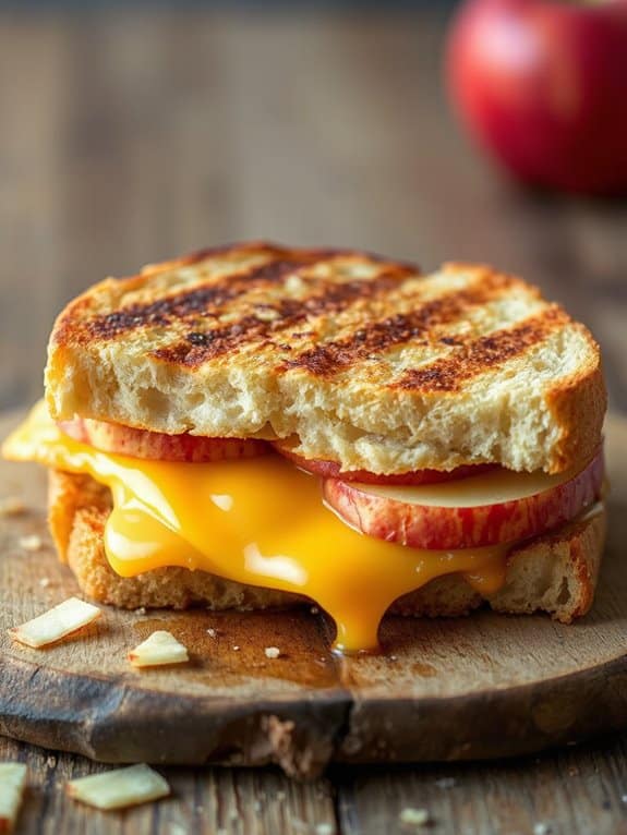 fall inspired grilled cheese delight