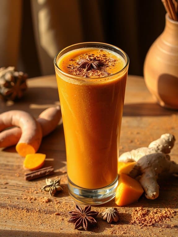 fall smoothie with sweet potatoes