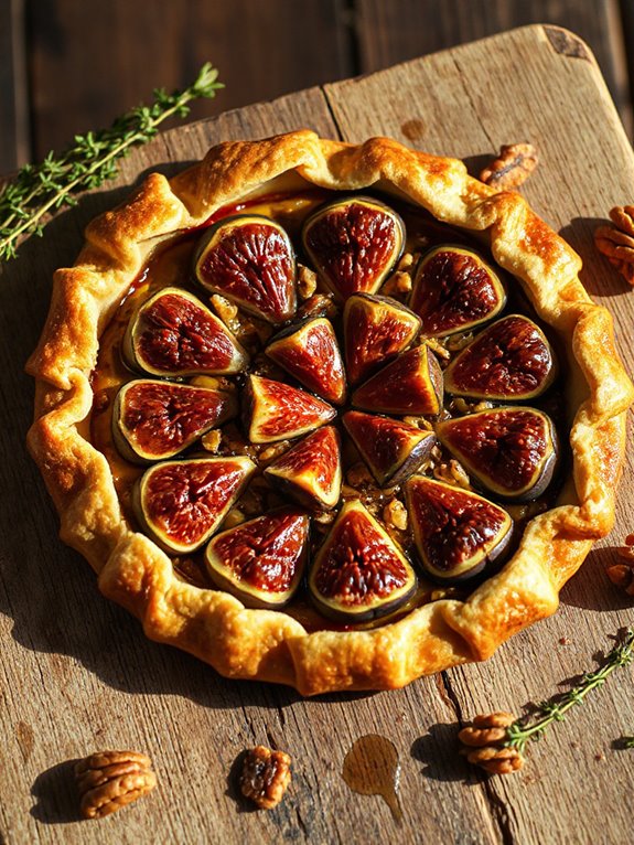 fancy fig walnut tart