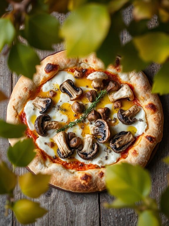fancy mushroom pizza indulgence