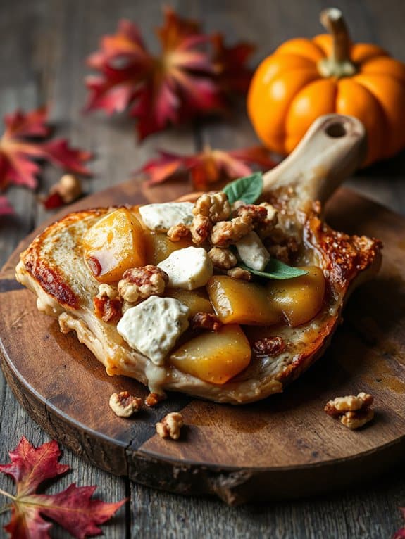 fancy stuffed pork chops