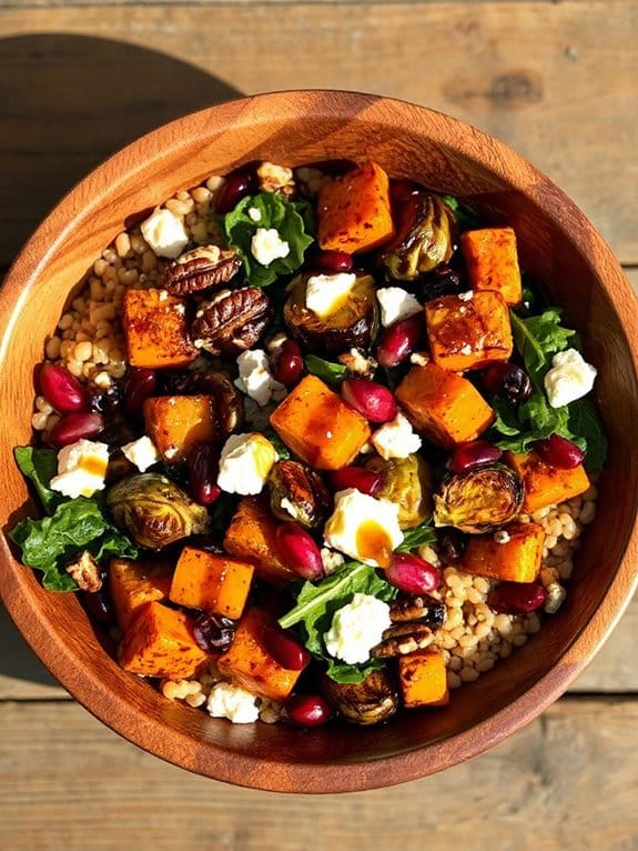 farro salad with roasted vegetables