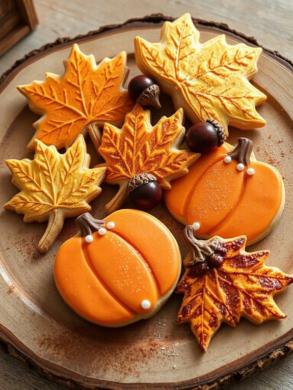 festive fall cookie decorating