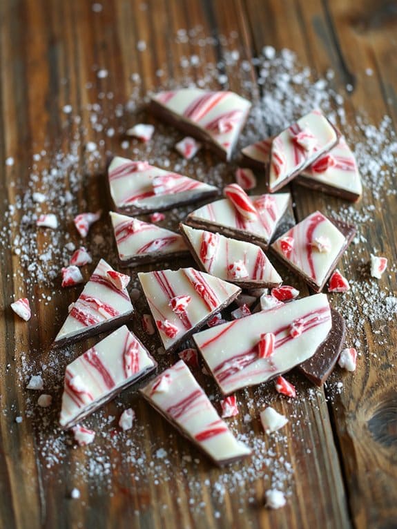 festive peppermint chocolate treat