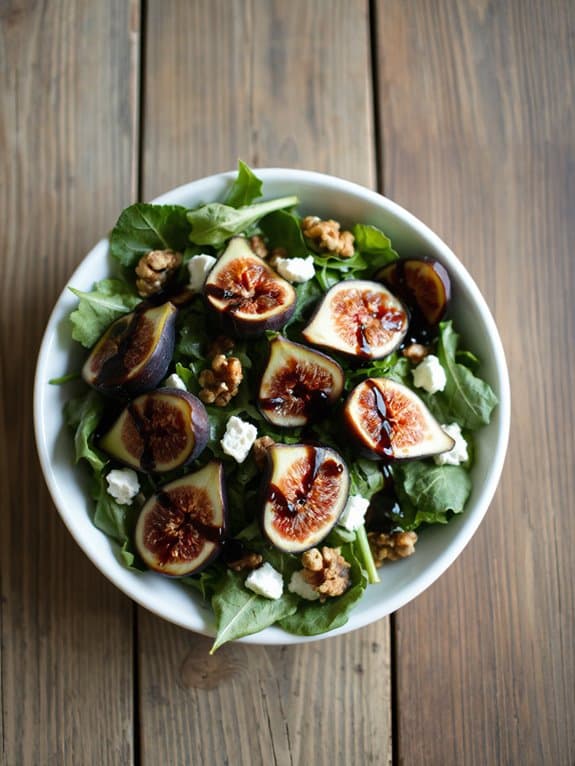 figs arugula balsamic glaze