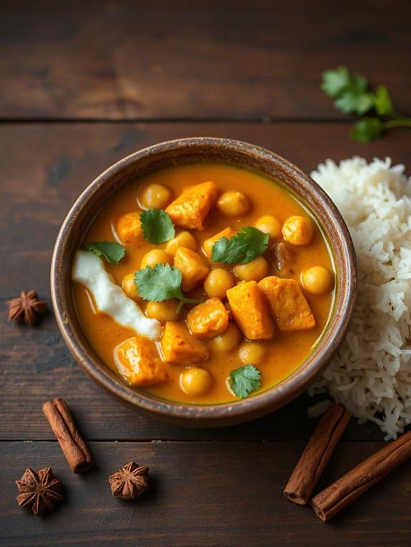 flavorful pumpkin chickpea curry