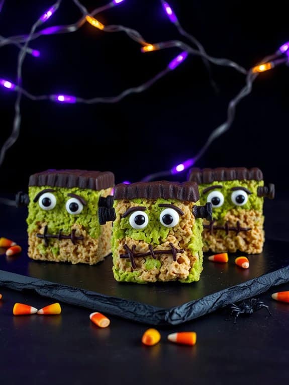 frankenstein themed halloween treats