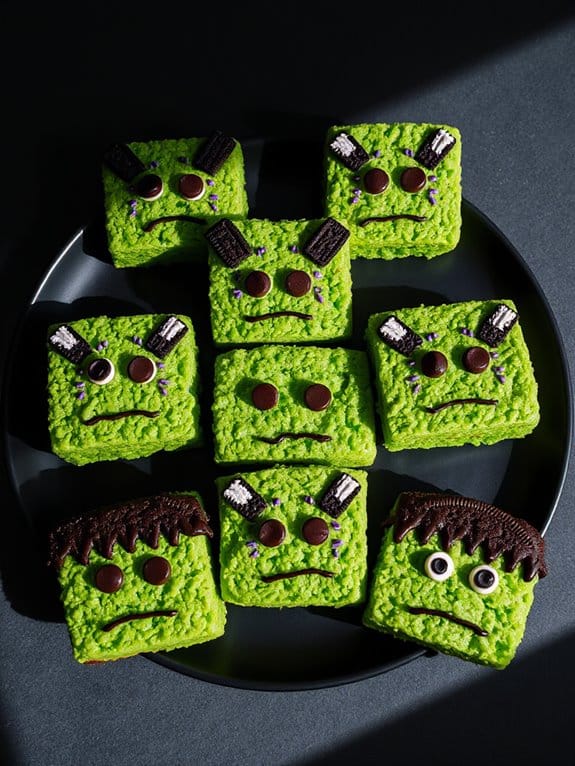 frankenstein themed halloween treats