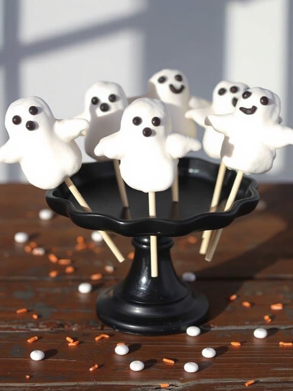 ghostly halloween marshmallow treats