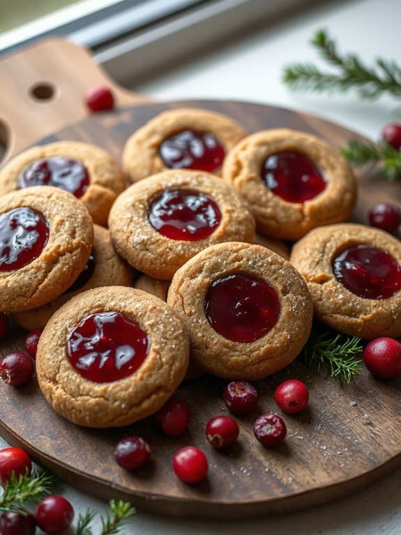 gingerbread cookies with jam