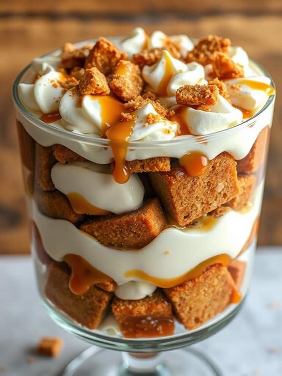 gingerbread trifle holiday dessert
