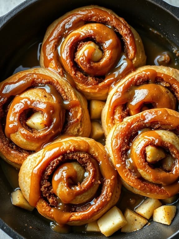 gooey apple cinnamon rolls
