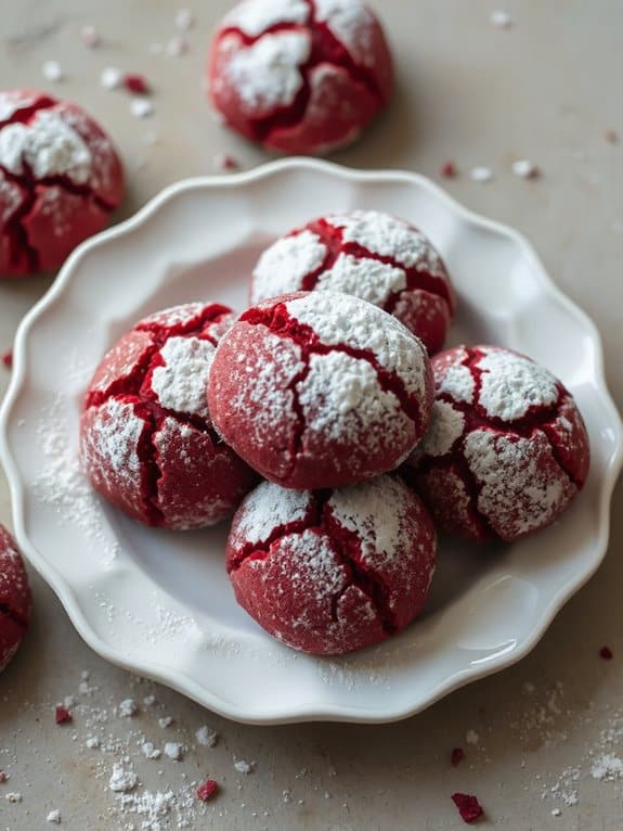holiday themed cookie baking