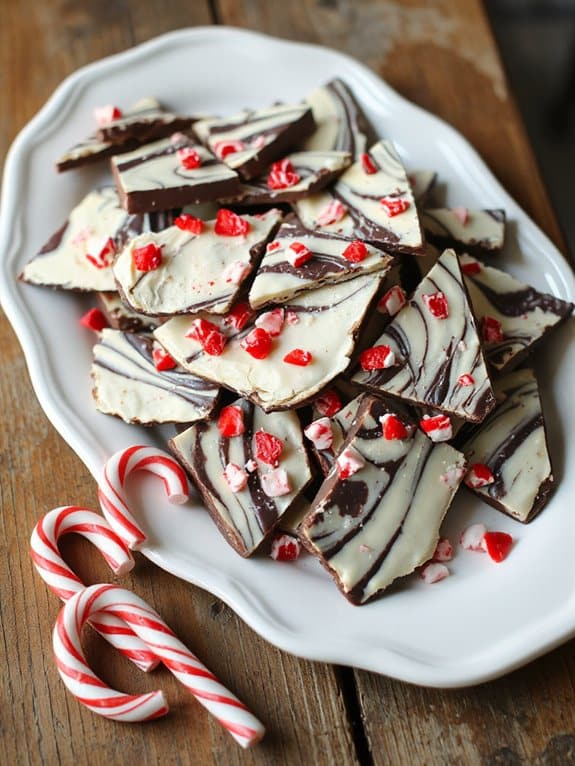 holiday treat with peppermint