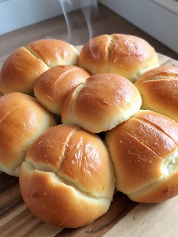 homemade fluffy dinner rolls